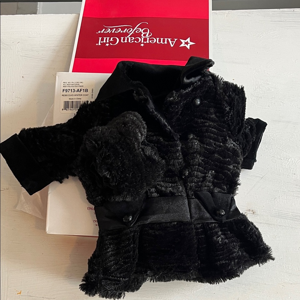 Discontinued American Girl Rebecca’s Winter Coat includes muff